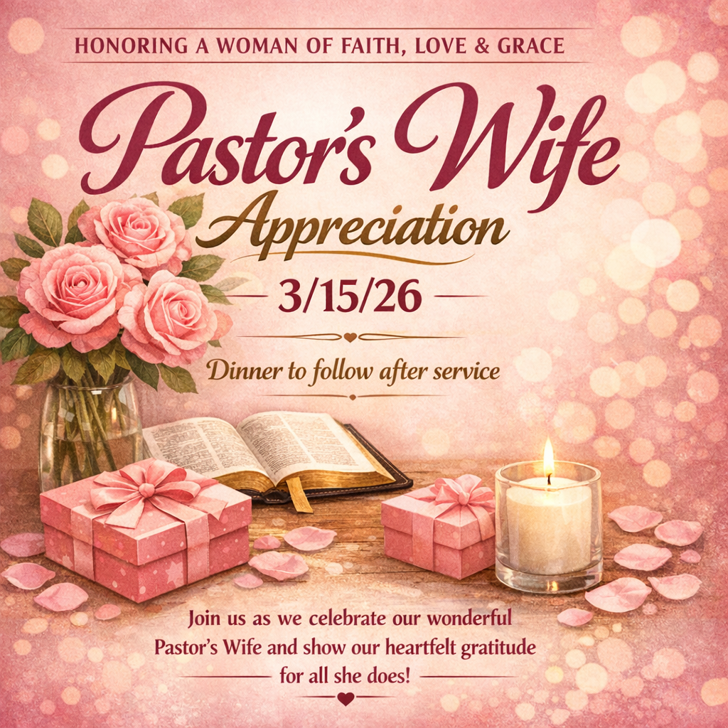 Pastor's Wife Appreciation Sunday